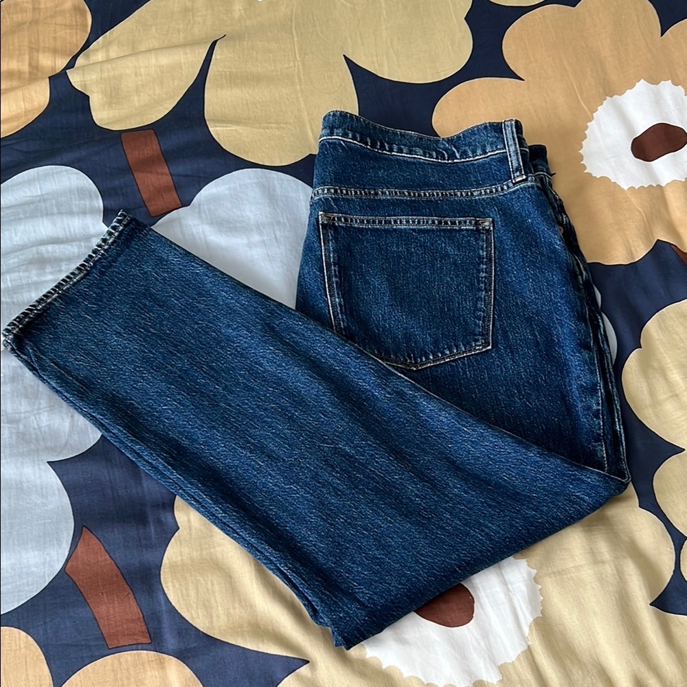 J. Crew Factory Blue Boyfriend Jeans with Classic Indigo Style